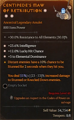 Amulet of Retribution ☀☀☀